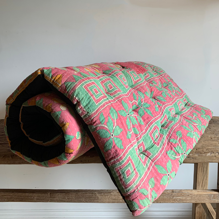 Vintage Sari Kantha Mattress | Binal
