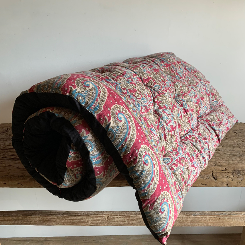 Vintage Sari Kantha Mattress | Chiti