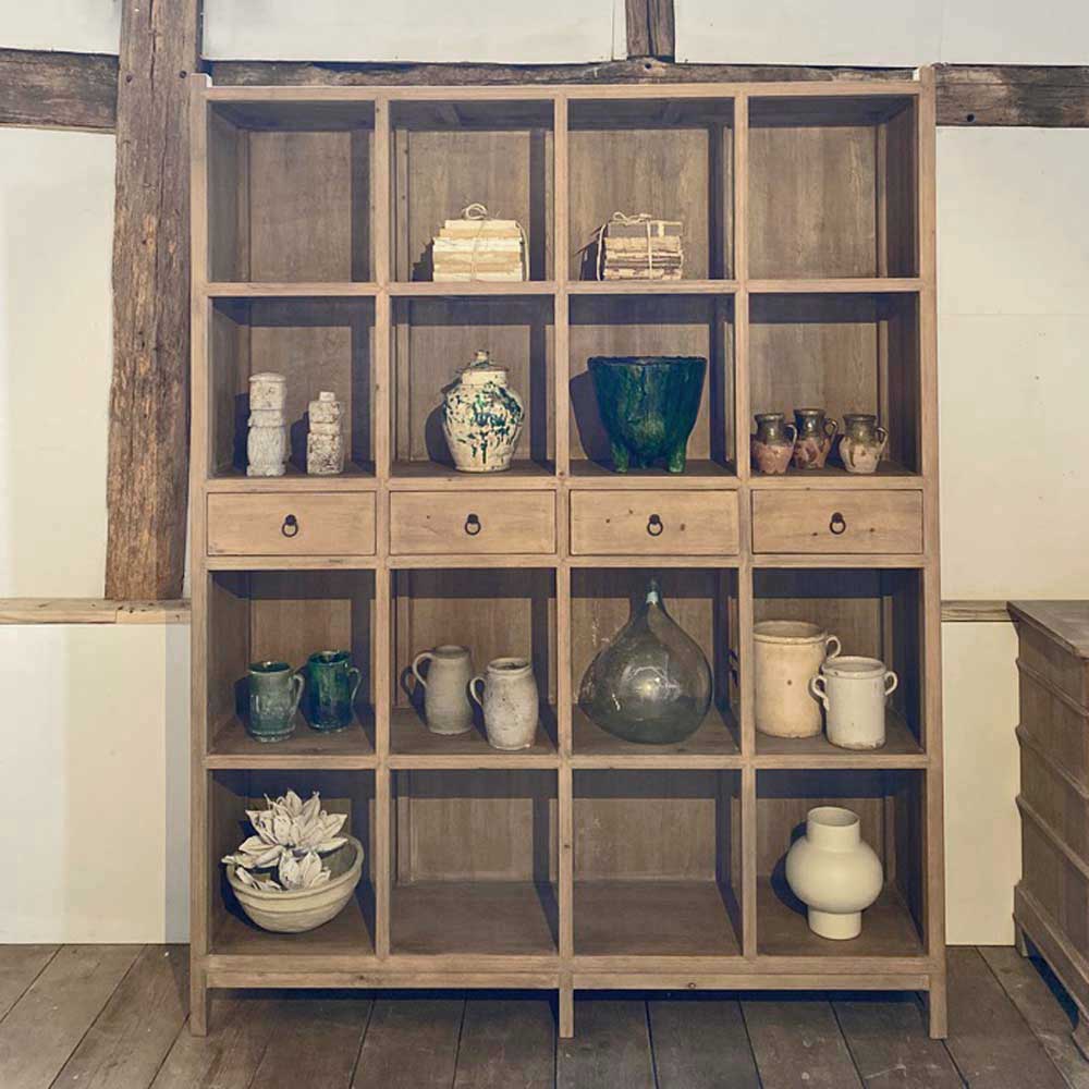 Large Antique Wooden Bookcase | Ashley
