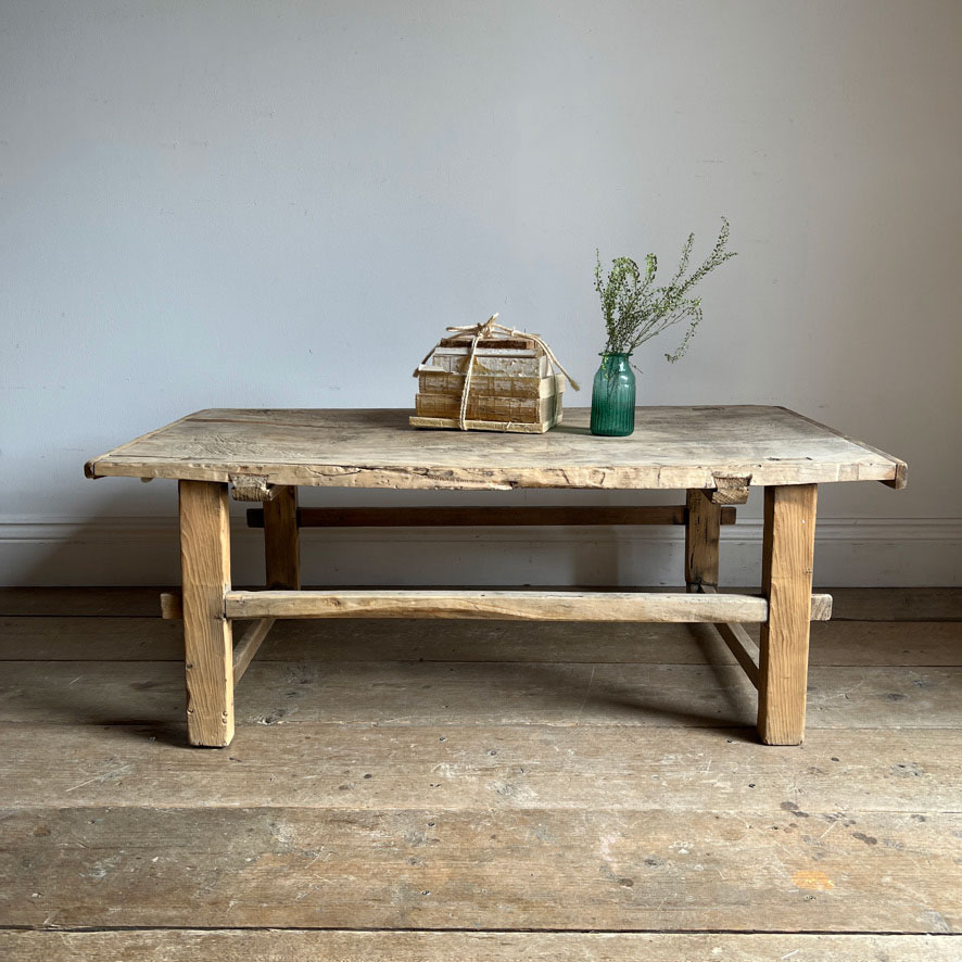 Antique wood coffee table | Tabitha