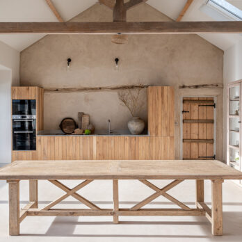Reclaimed wood refectory table