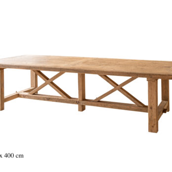 Reclaimed wood refectory table