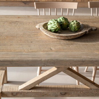 Reclaimed wood refectory table
