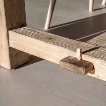 Reclaimed wood refectory table
