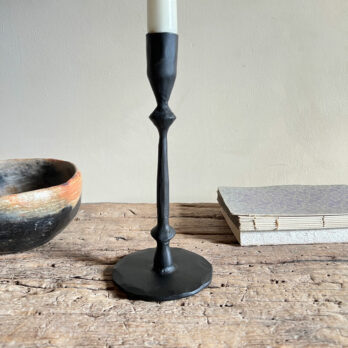 Black Metal Candlestick Medium