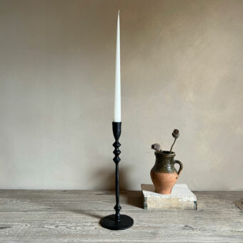Black Metal Candlestick Large