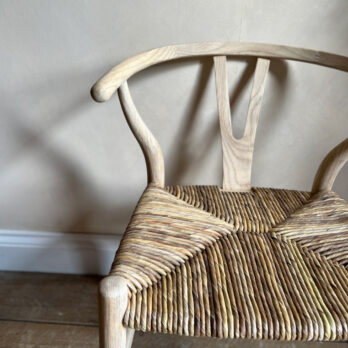 Danish chair with rush seat