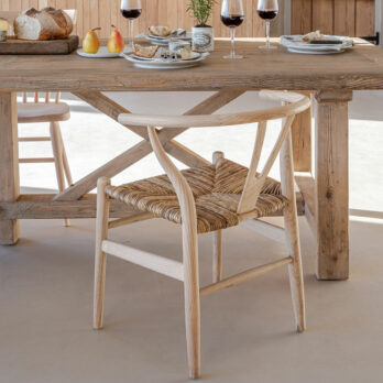 Danish chair with rush seat