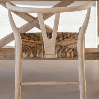 Danish chair with rush seat