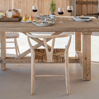Danish chair with rush seat
