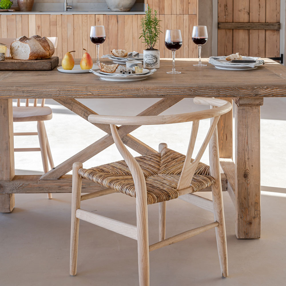 Danish chair with rush seat