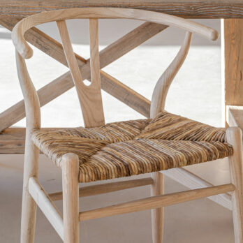 Danish chair with rush seat
