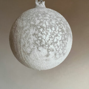 Glass Christmas Bauble | Frosted White