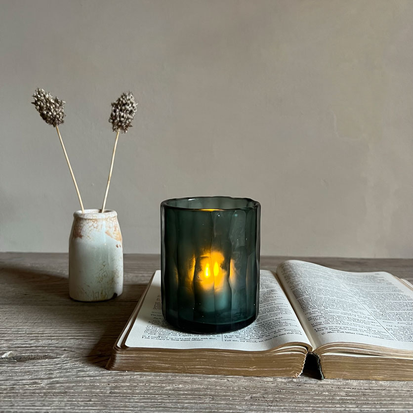 Handcut Glass Tea Light Votive