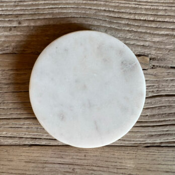 White Round Marble Coasters