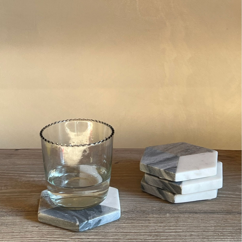 Geometric Marble Coasters