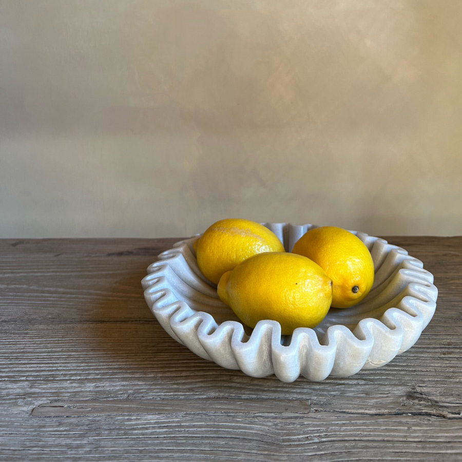 Fluted Marble Bowl | Wave