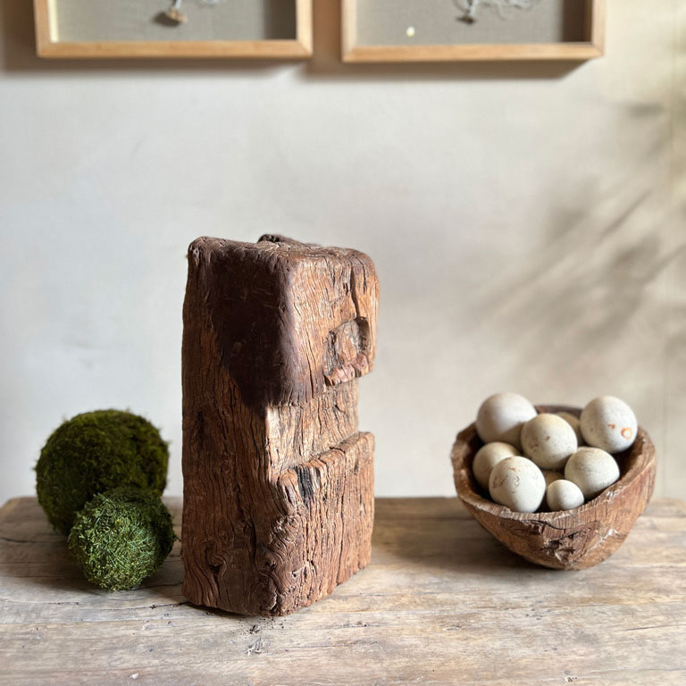Rustic Antique Beam Door Stop E