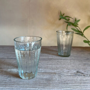 Ruffle Patterned Glass Tumbler