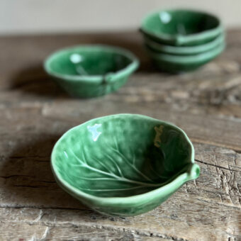 Cabbage leaf salt bowl | 8cm