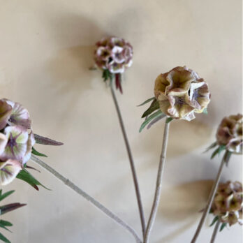 Faux Large Scabiosa Spray