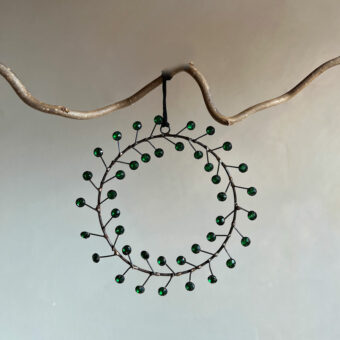 Jewel wreath decoration | green