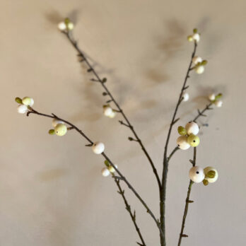 Artificial Berry Spray White