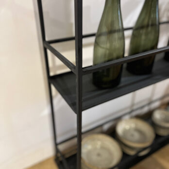Black Metal display shelf