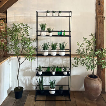 Black Metal display shelf