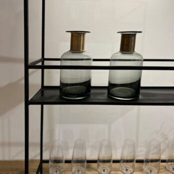 Black Metal display shelf
