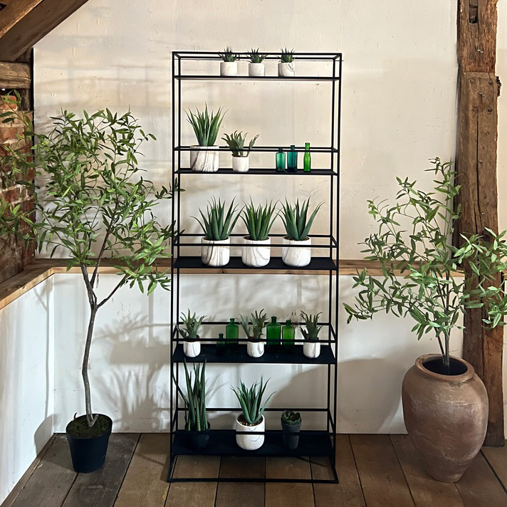 Black Metal display shelf