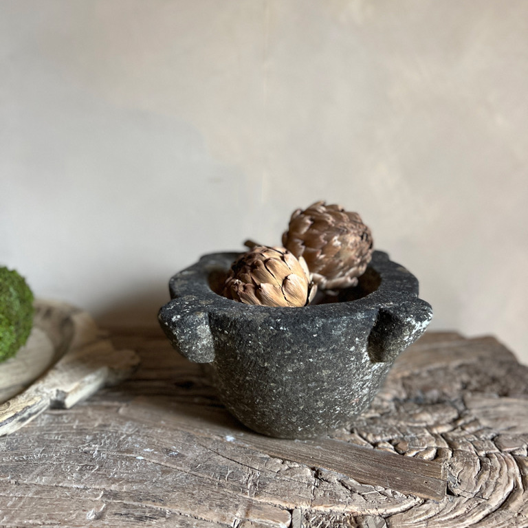 Large Antique Marble Mortar | B
