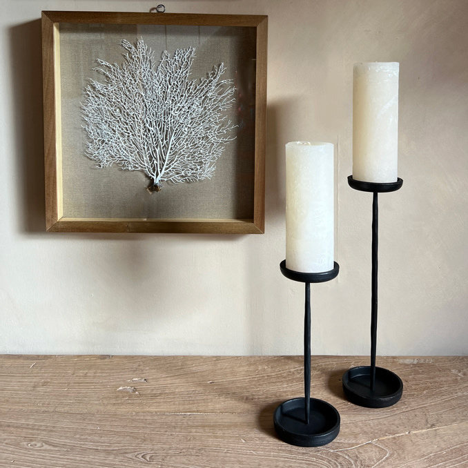 Handforged Pillar Candle Holder | 24cm