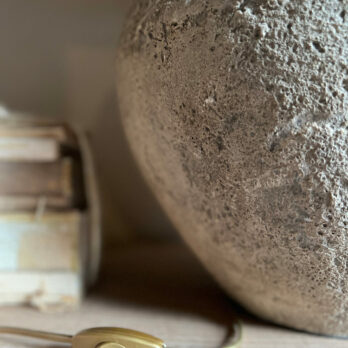Rustic Stone Table Lamp | Large