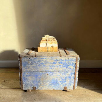 Vintage Wooden Box | Blue