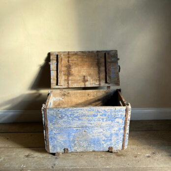 Vintage Wooden Box | Blue
