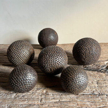 Set of antique French Boules Metal | 1800's