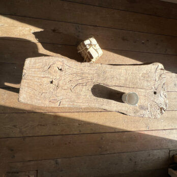 Rustic wood small bench | Coleridge