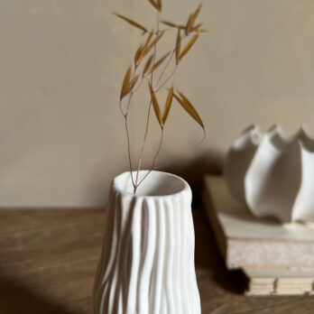 Norwegian Porcelain Vase | Coral Tall