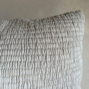 Gathered Stitch Cushion | Brick
