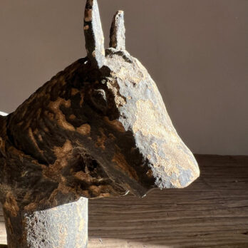 Primitive rustic wooden horse