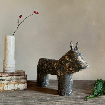 Primitive rustic wooden horse