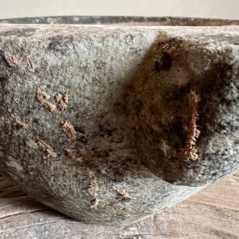 Large Antique Marble Mortar | A