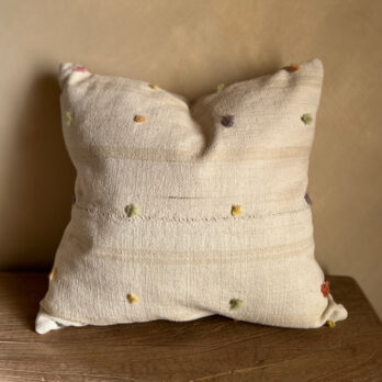 Antique Lined handstitched Cushion | Medium