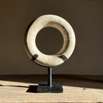 Marble circle on stand