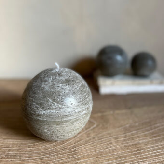 Sphere candle 12cm | Greige