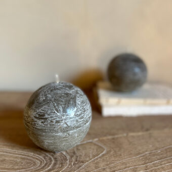 Sphere candle 10cm | Greige