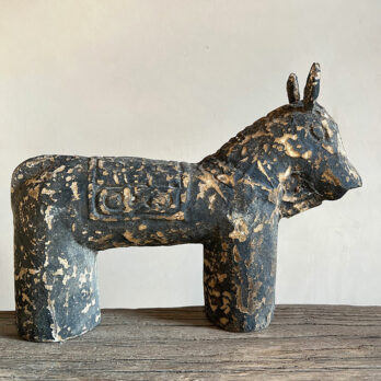 Primitive rustic wooden horse
