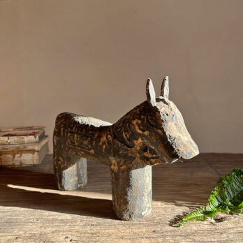 Primitive rustic wooden horse