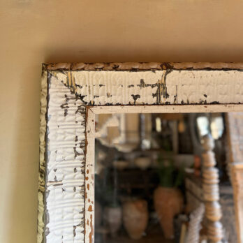 Full length American tin tile mirror